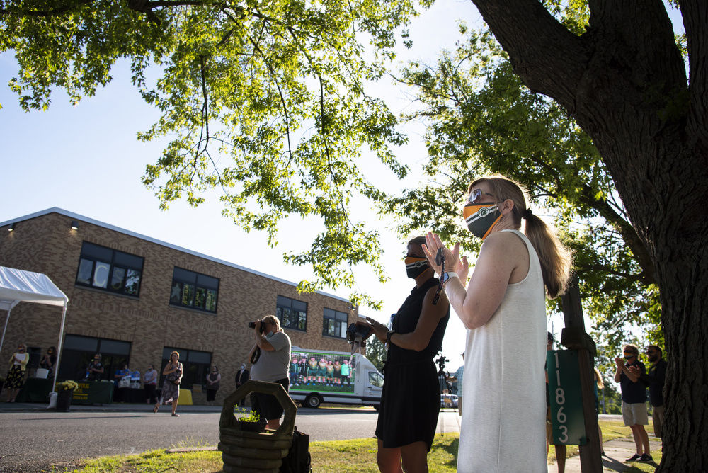 Socially distant graduation day